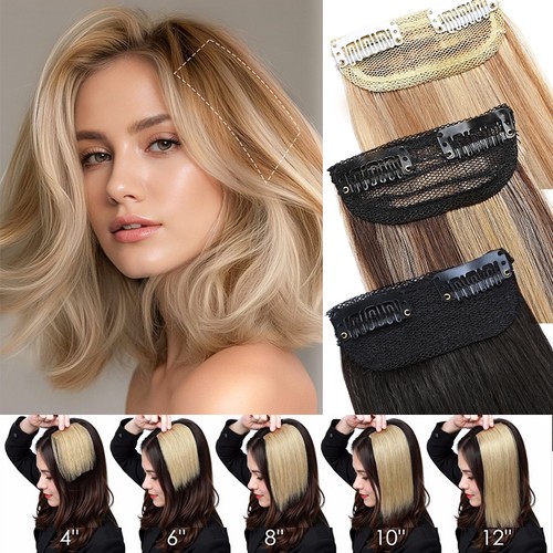 Echthaar clip hair - in,